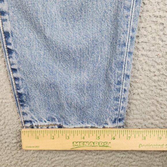 Levis 550 Jeans Womens 12 Short Misses Relaxed Fit Tapered Leg Blue Y2K Denim - Picture 6 of 13